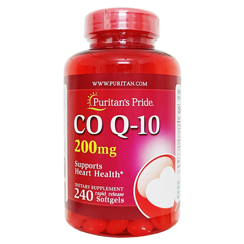 原装进口美国普丽普莱Puritan’s Pride 辅酶Q10软胶囊 200mg 240粒高清大图