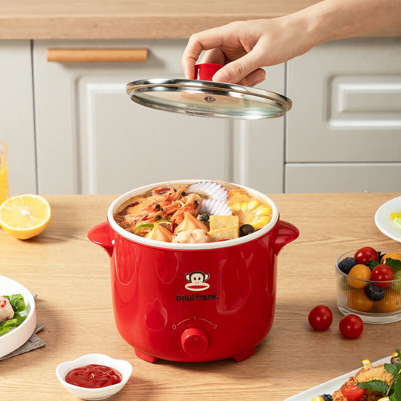 大嘴猴(Paul Frank) 电煮小火锅DZH-H1003电煮锅宿舍1-2人食泡面小电火锅