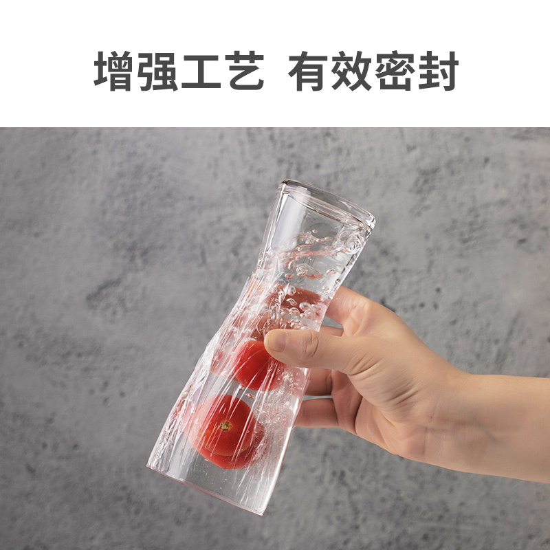 茶花保鲜膜一次性家用经济装点断式厨房专用微波食品收纳pe保鲜膜[大号1卷]30cm*50m