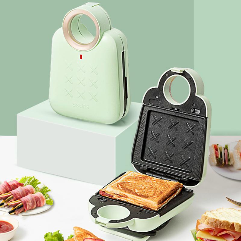 苏泊尔supor三明治机家用电饼铛可拆洗不粘烤盘双面加热电饼档三明治