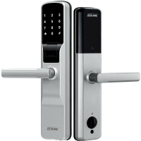 西勒奇（SCHLAGE）指纹锁SE家用入户防盗门密码锁C级智能电子锁 SE201太空银