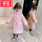 可莉允女童冬装棉服2022新款洋气冬季女孩大童棉袄外套儿童羽绒棉衣长款