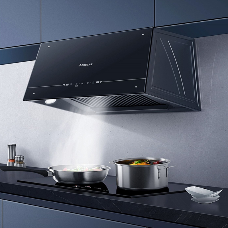 志高(chigo)大吸力家用吸油烟机中式顶吸式壁挂式老式小型厨房抽油