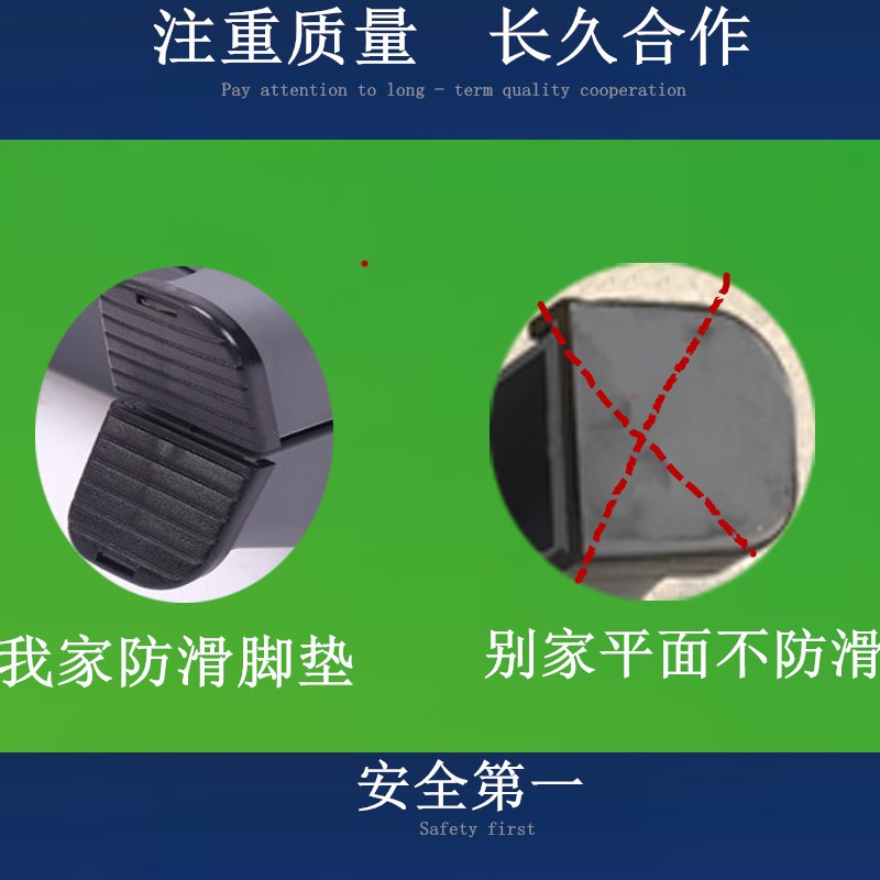 商用洗车凳子塑料家用折叠小梯子多功能便携两二步梯凳室内人字梯 三维工匠 商用级(灰色踏板)质保三年家用梯高清大图