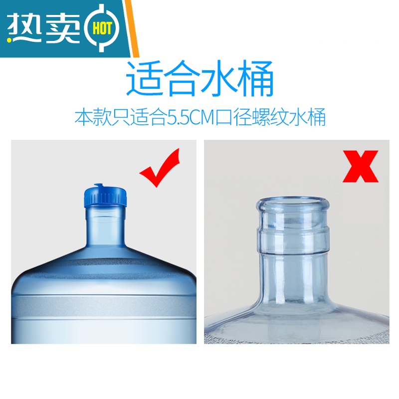 敬平螺纹水桶专用桶盖饮水机桶盖纯净水桶大水桶矿泉水桶盖子 加厚灰色聪明盖100个装高清大图