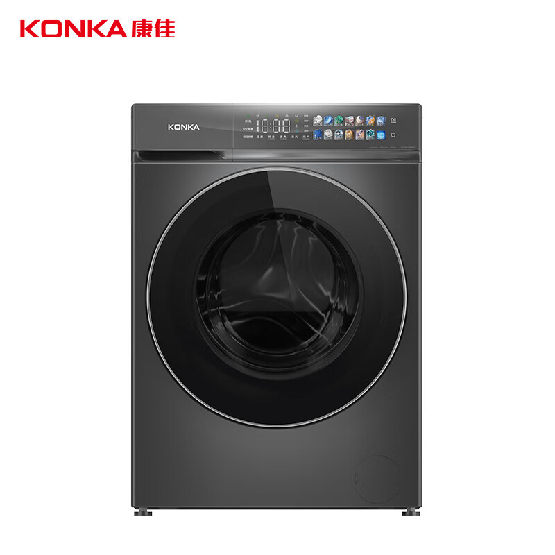 康佳(KONKA) 家用快洗自洁全自动滚筒洗衣机 KH100-1409UFCI