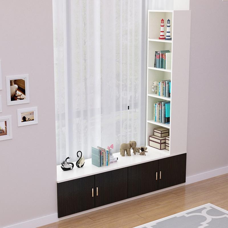 飘窗柜子自由落地柜储物柜可坐阳台柜窗台柜矮柜收纳柜