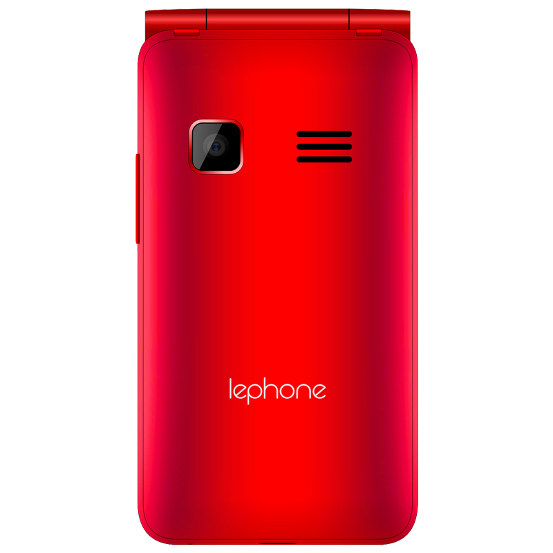 乐丰(lephone)D2 红色 经典翻盖老人手机 大屏大字大声老人机 移动/联通2G老年手机 学生备用老年功能机