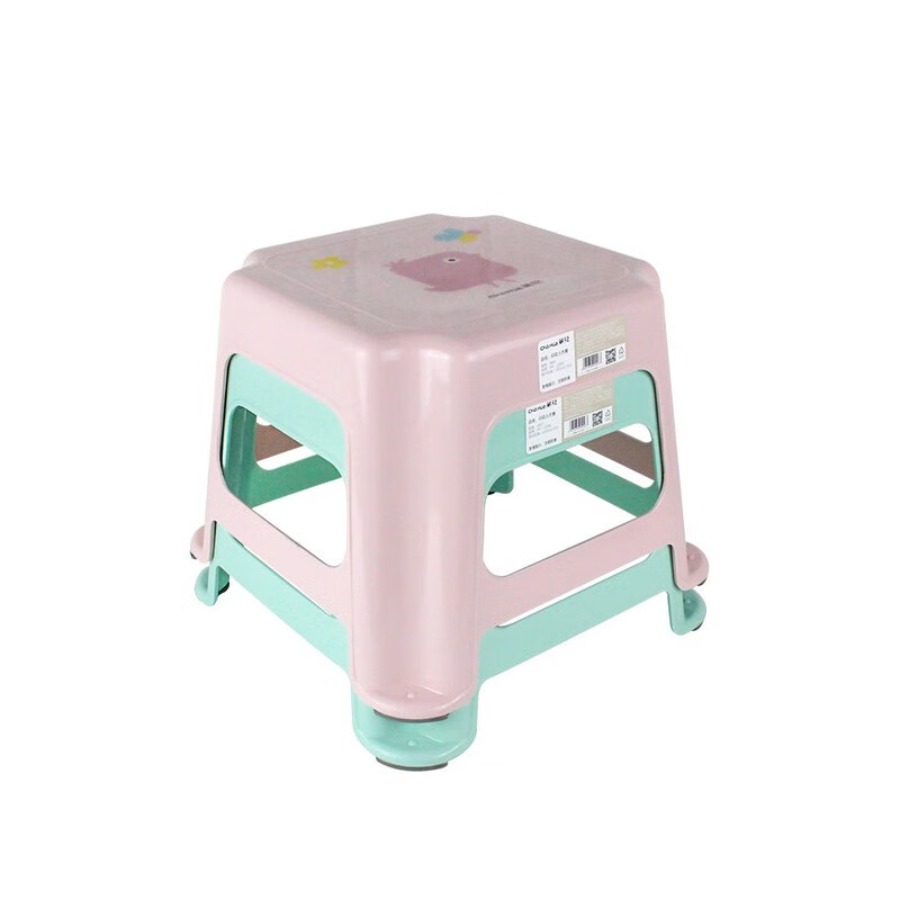 茶花(CHAHUA) 矮凳小凳子浴室洗衣凳家用换鞋凳 印花小方凳