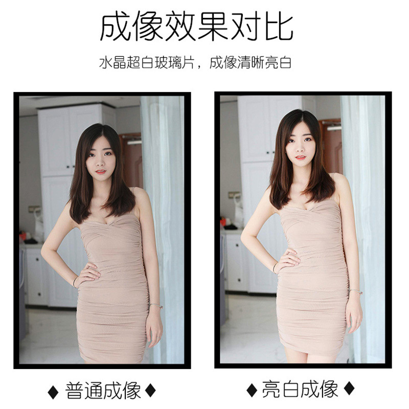 定制落地镜全身现代简约古达铝合金试衣镜试衣镜服装店大镜子