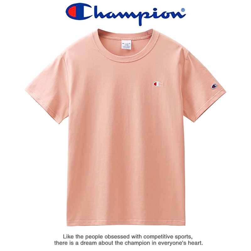 Champion 冠军短袖男运动T恤女士纯棉宽松圆领休闲情侣装上衣夏季 C3-H359