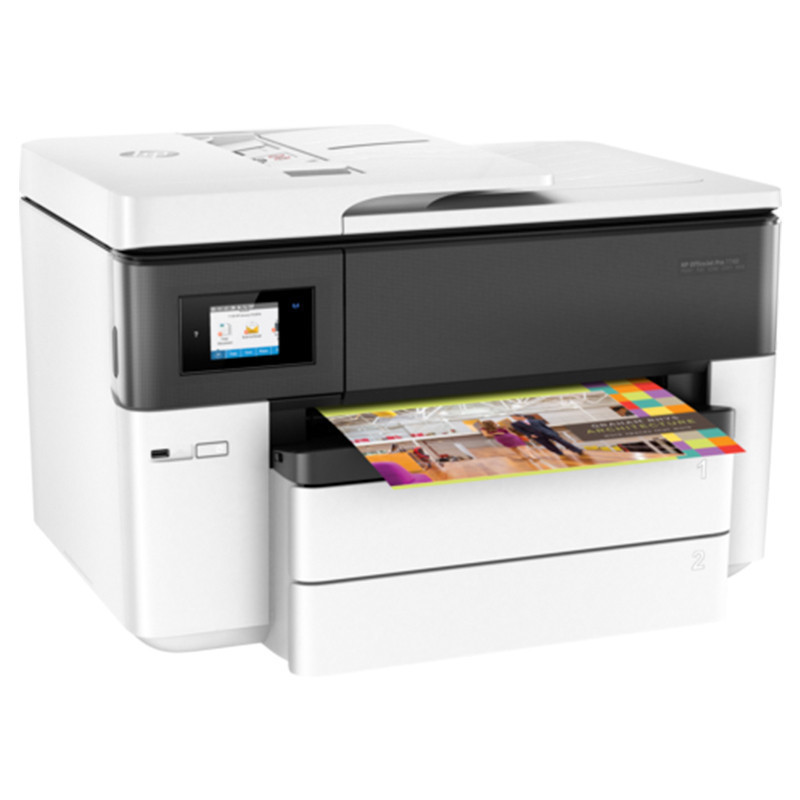 惠普HP OfficeJet Pro 7720 彩色喷墨A3打印机 惠普7720打印机无线网络A4自动双面打印复印扫描传真机一体机办公商用商务四合一设计图片