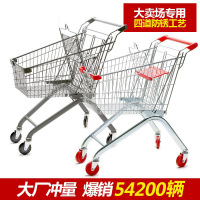 超市购物车渠道理货车便利店买菜专用商场小手推车 150L