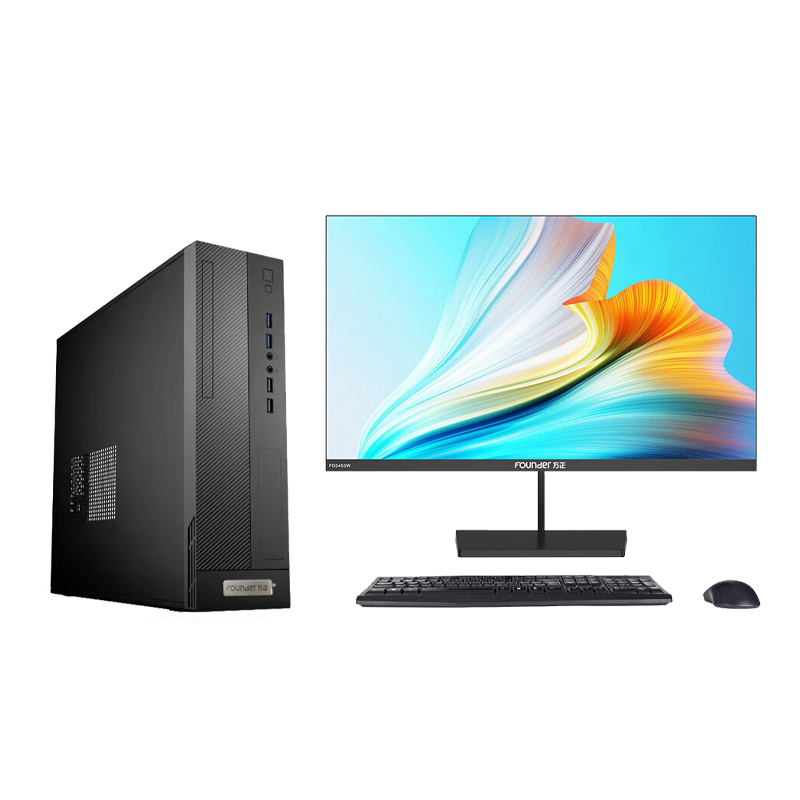 方正(Founder)国产台式机电脑13升(PHZ1072A)兆芯KX-U6780A八核/16G/128G固态+1T/23.8英寸显示器