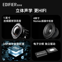 EDIFIER/漫步者R1700BT+电脑音响台式家用桌面蓝牙有线低音炮2.0木质音箱