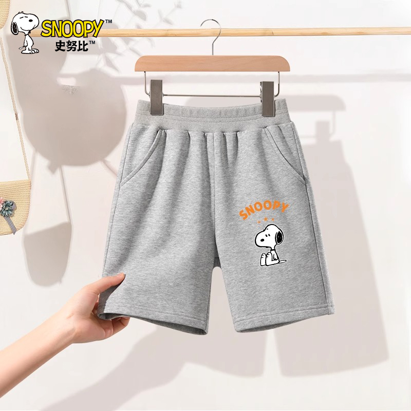 史努比儿童短裤男女中大童休闲运动裤txkx01视频