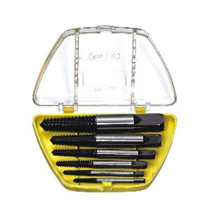 欧克（Ouke）断头螺丝取出器双头断丝取出器多规格取水管三角阀工具 六件套4-25mm