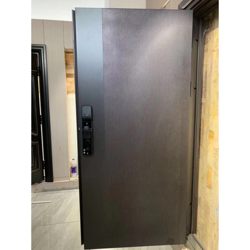 10公分锌合金精品防盗门平板门库存航空铝箔填充高品质