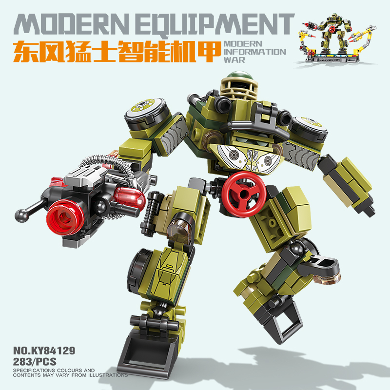 东风猛士智能机甲变形机器人金刚组装模型男孩拼装积木84129