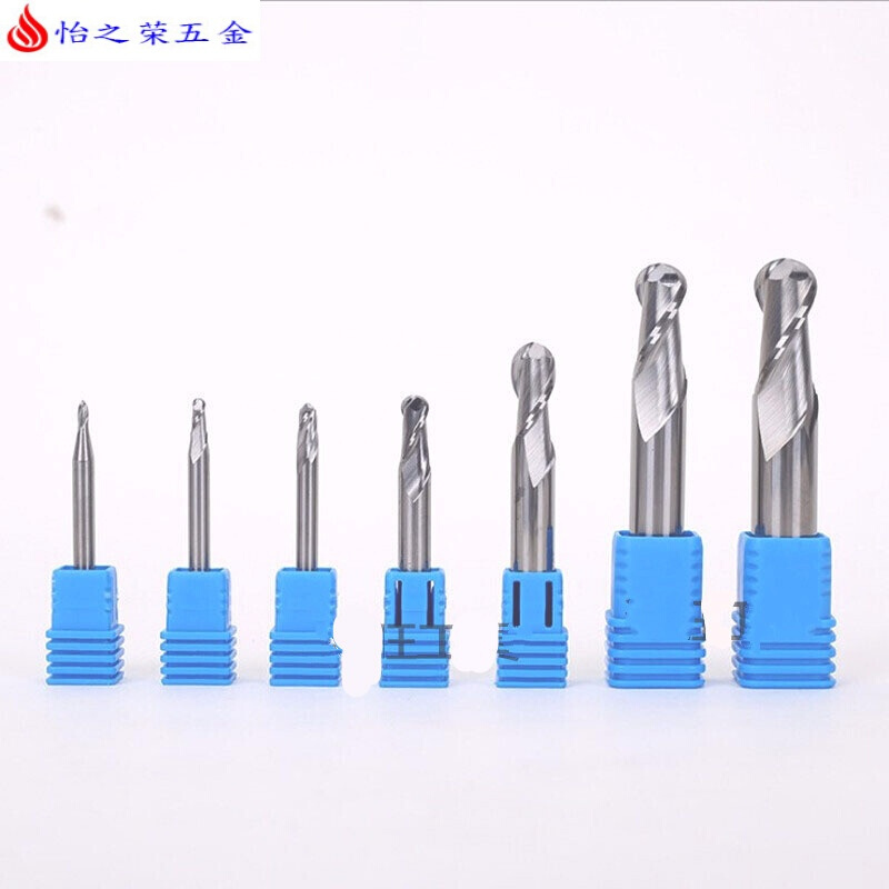 钨钢铝用铣刀2刃铝用球头铣刀R0.5 R2 R3 R4 R5 R6铝合金球刀