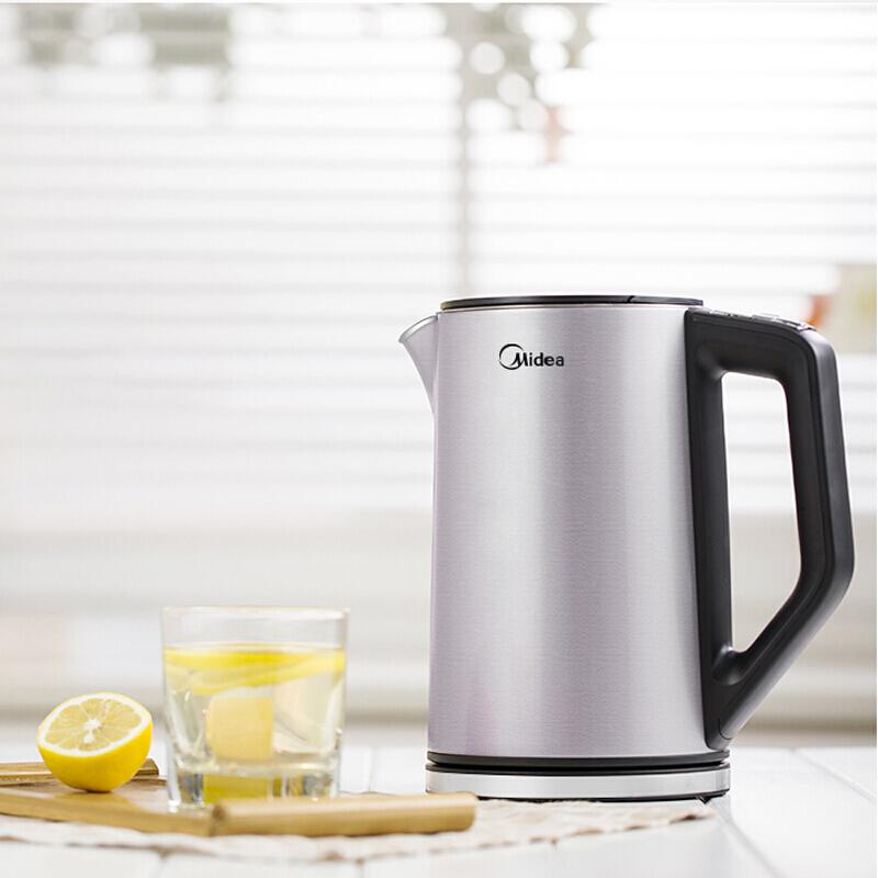 美的/Midea HE1504a 1.5L电热水壶 四段选温 双层防烫 全钢无缝
