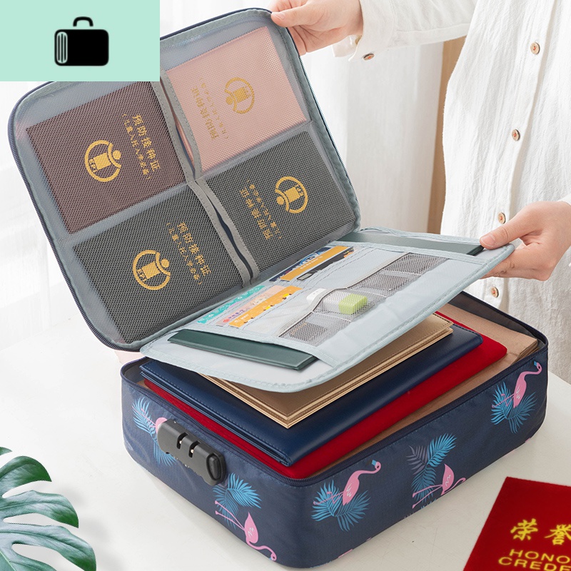 收纳包收纳盒家用重要卡包大容量家庭资料文件证书收纳包箱套NEW LAKE女士钱包/卡包高清大图