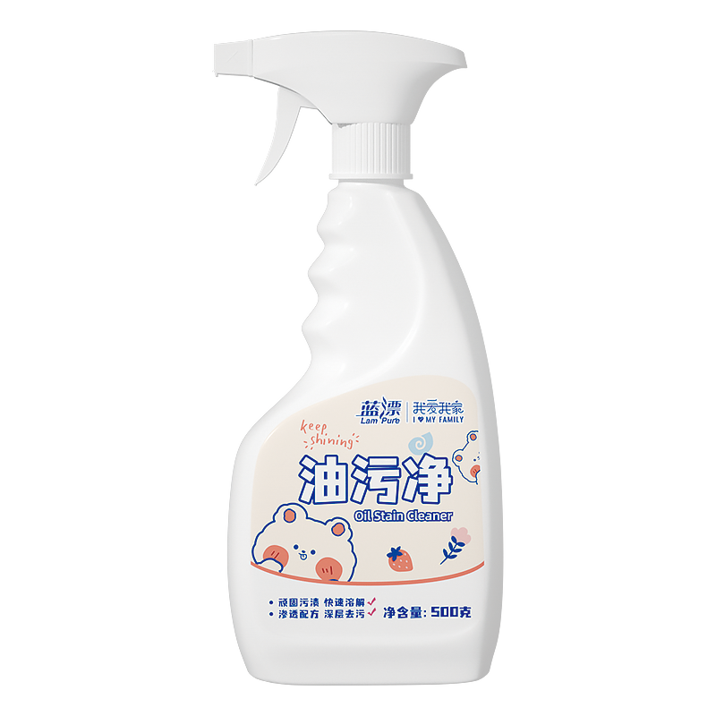 蓝漂萌宠系列泡沫油污清洁剂500g*1瓶厨房油污净家用高清大图
