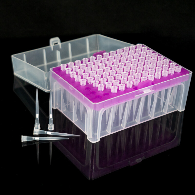 海斯迪克 移液器滤芯吸头盒装 HKCL-632 200UL 96支 1盒高清大图