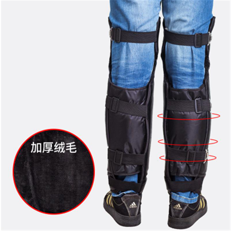 防寒防风骑车护具护膝黑色