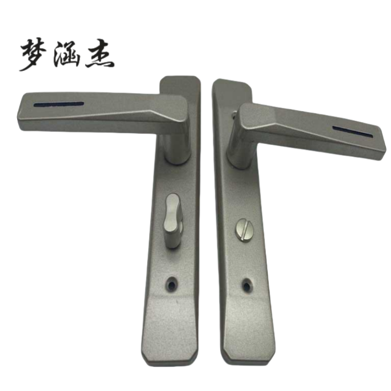 梦涵杰卫浴门锁 WY-110 孔距110mm 一字槽免钥匙单舌把手锁1把高清大图