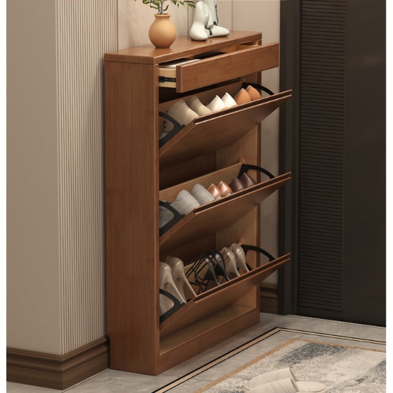 乐琪艺 实木鞋柜 80*17*120cm G1款 个高清大图