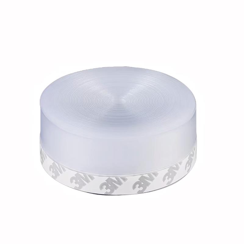 中锦科技 硅胶门窗密封条防风防尘自粘密封胶条 25mm*5米[透明色]卷高清大图