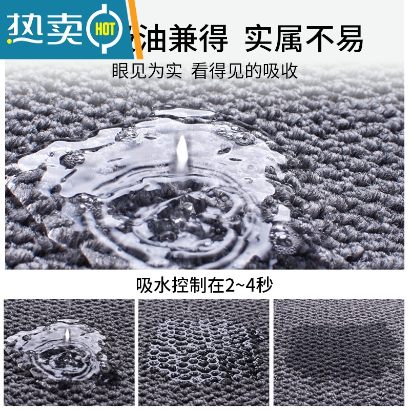 敬平厨房地垫吸水防滑防油满铺地毯现代简约入户进门口浴室卫生间脚垫防滑垫高清大图