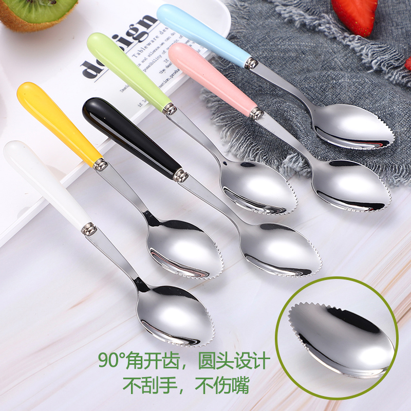 开优米(Kiuimi)儿童挖泥勺宝宝辅食器儿童餐具幼儿水果泥刮勺神器 白色高清大图