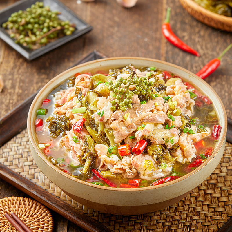 御鲜锋 麻辣酸爽 加热即食 经典川渝味 酸菜肥牛330g*3包