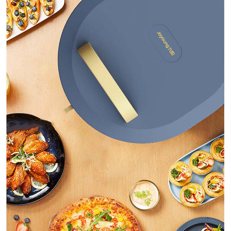 九阳(Joyoung) JK30-GK116 电饼铛 蓝色 家用多功能电饼铛早餐机 直径30CM大烤盘煎烤机大火力烙饼机高清大图