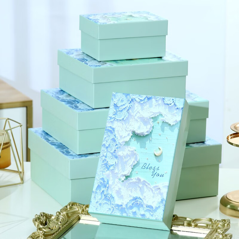 乐卡利收纳盒包装盒袋子蓝色高清大图