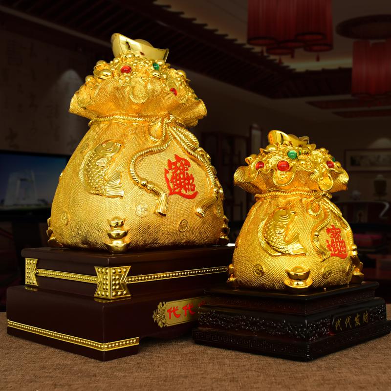 美帮汇金元宝存钱罐摆件家居客厅店铺吧台工艺装饰新居乔迁开业礼品高清大图