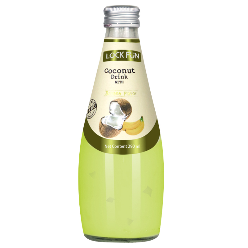 乐可芬(LOCKFUN)泰国原装进口椰果椰汁饮料多口味果汁椰子水饮品 [香蕉风味]290ml*5瓶