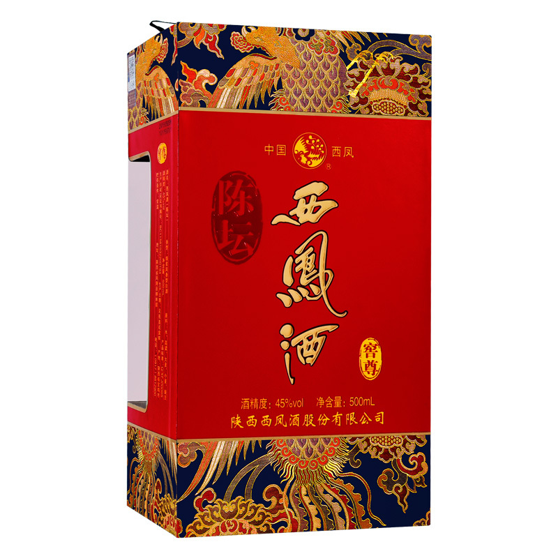 西凤酒 陈坛窖尊 45度 500ml单瓶 凤香型白酒