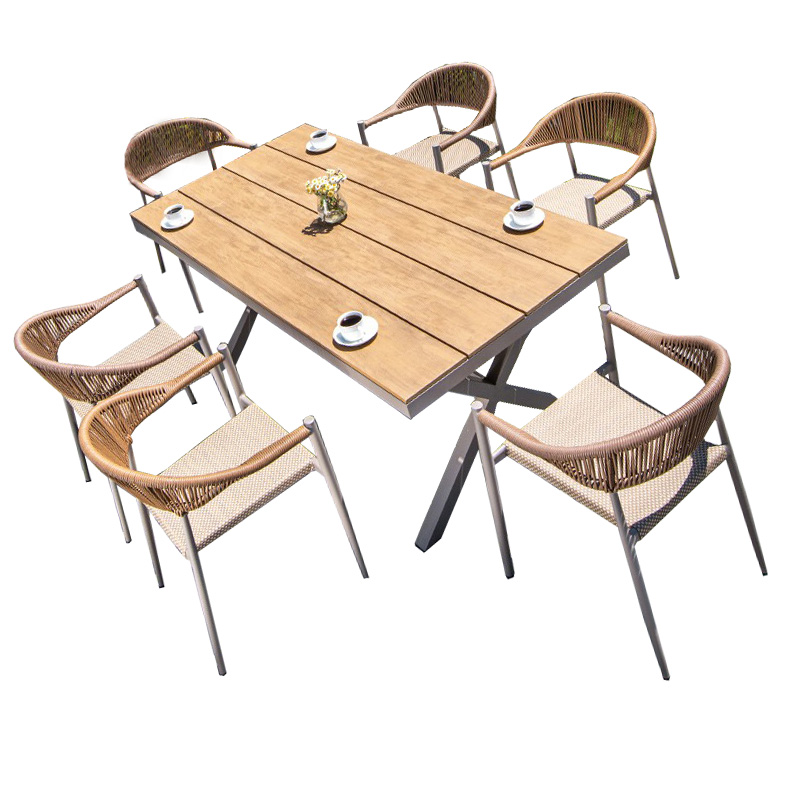 翼澜 户外桌椅 180cm套高清大图