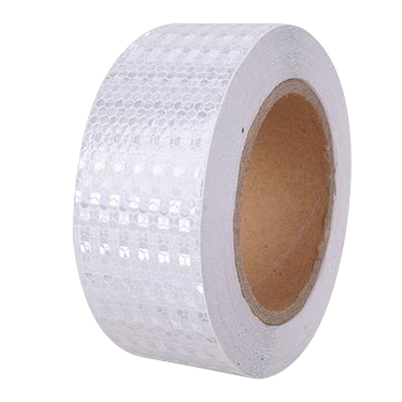 衡雁骏兴 反光胶带白色晶彩格 5cm*30m 卷高清大图