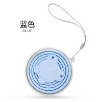硅胶折叠水杯旅行日本便携旅游耐高温可装沸水收缩压缩伸缩杯子 蓝色-250ML