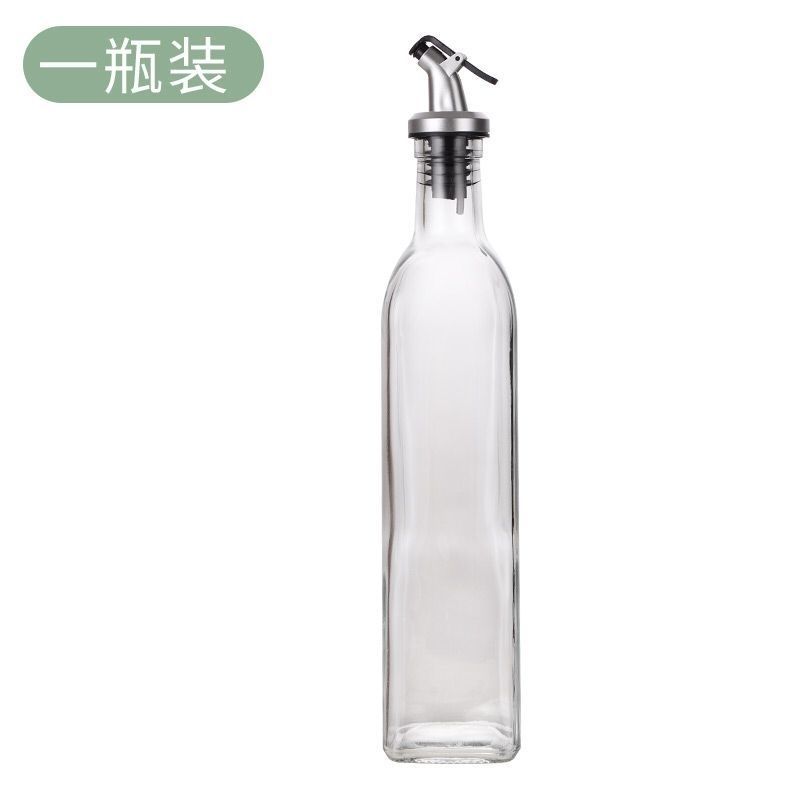索罗德油瓶玻璃防漏香油酱油调料瓶倒油家用套装厨房醋瓶装瓶油壶 280ML 一只装(油、酱、醋、酒,标签四选一)