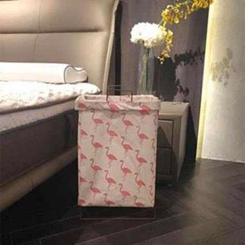 收纳筐可爱卡通布艺落地式脏衣桶白色衣物脏衣篮手提尿布收纳 柠檬黄 13柠檬黄图片