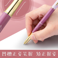 英雄可擦钢笔擦学生专用热敏可擦笔小学生三年级儿童可替换墨囊 练字笔尖四年级蓝男女孩十大