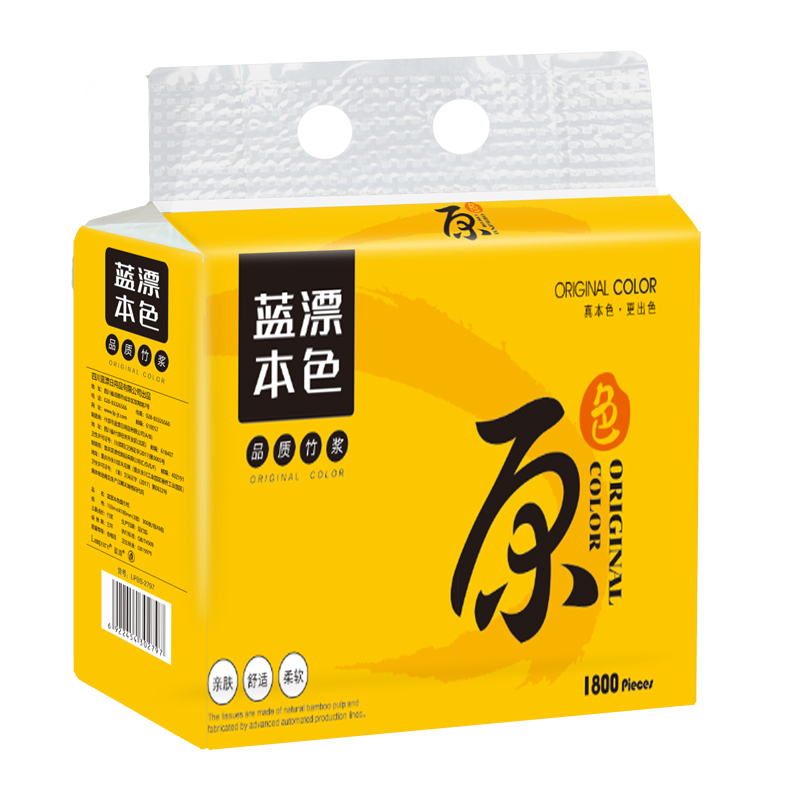 蓝漂 本色抽纸6包装133mmLPBS-2797