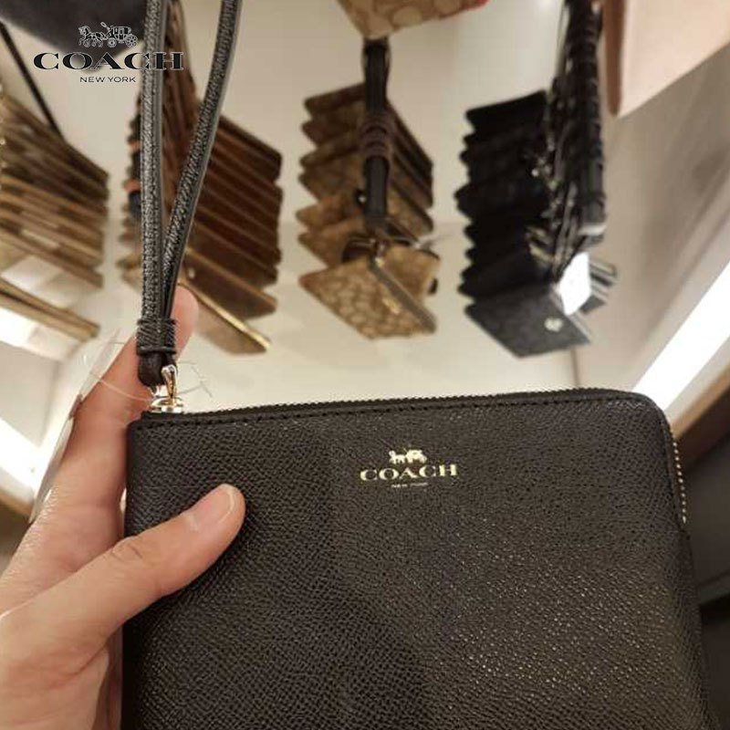 [直营]COACH 蔻驰 经典短款拉链包欧美时尚手拿零钱包 手包女包