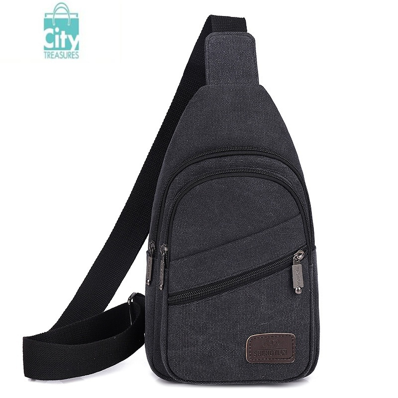 bangdou2023新款潮男士单肩斜挎包男户外胸前背包休闲帆布挎包胸包小