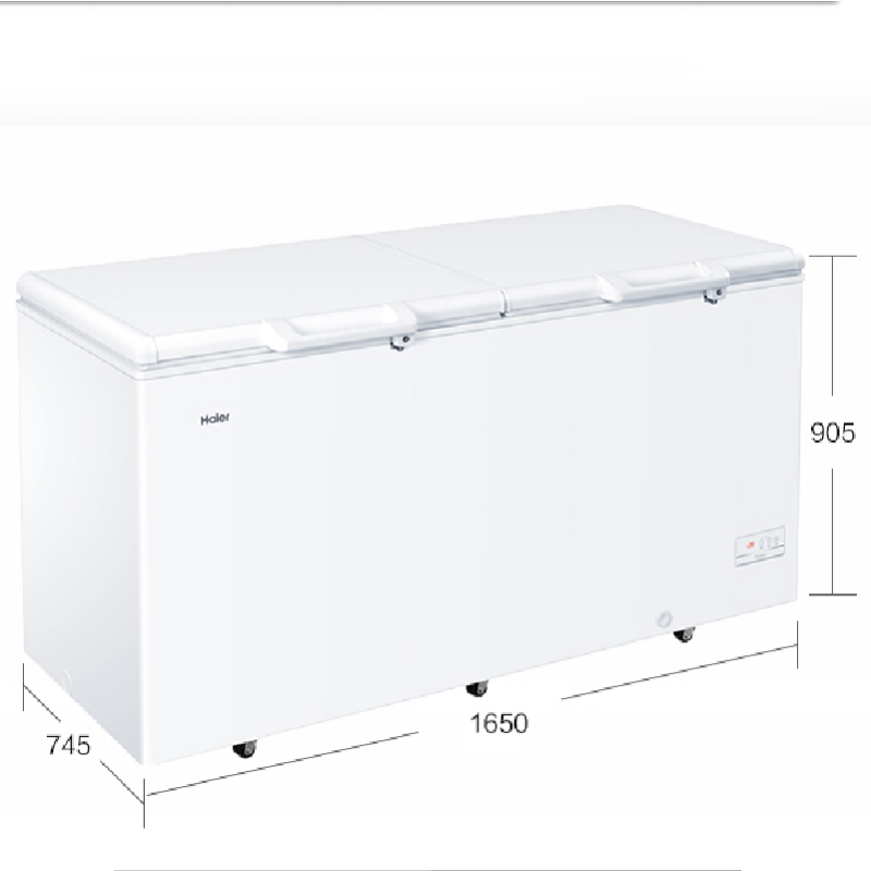 haier海尔bcbd516hez冰柜冷柜商用家用大容量冷藏冷冻大冰柜